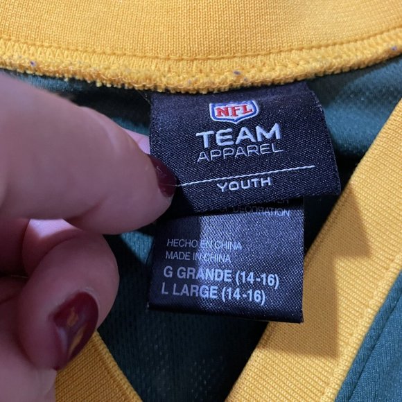 Nike Green and Yellow Kids Jersey - Picture 3 of 3